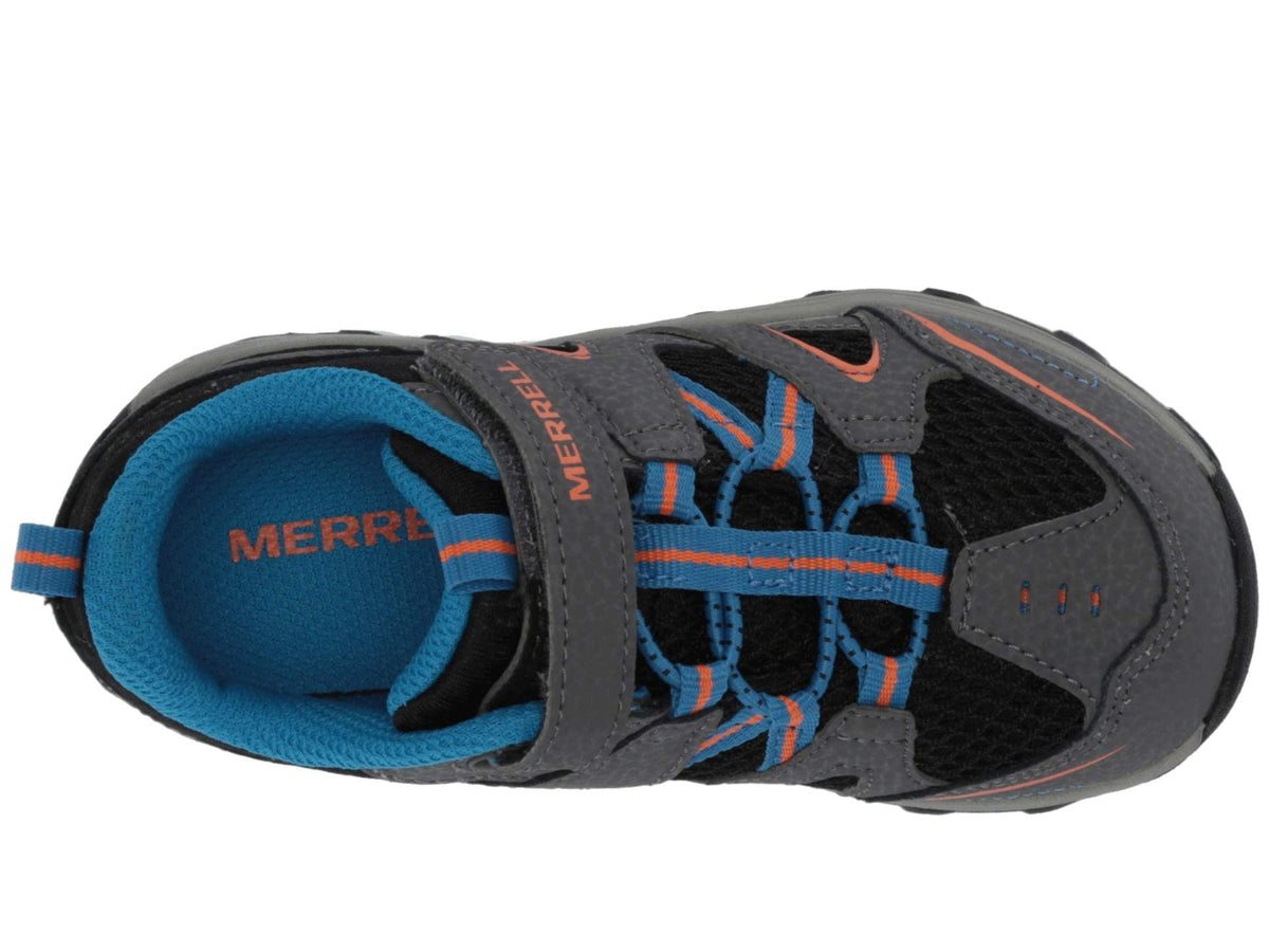 Merrell Trail Chaser Hiking Sneaker, Grey/Black, 10.5 Wide US Unisex Big_Kid