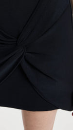 Free People Runaway Knit Mini Dress Black MD (Women's 8-10)