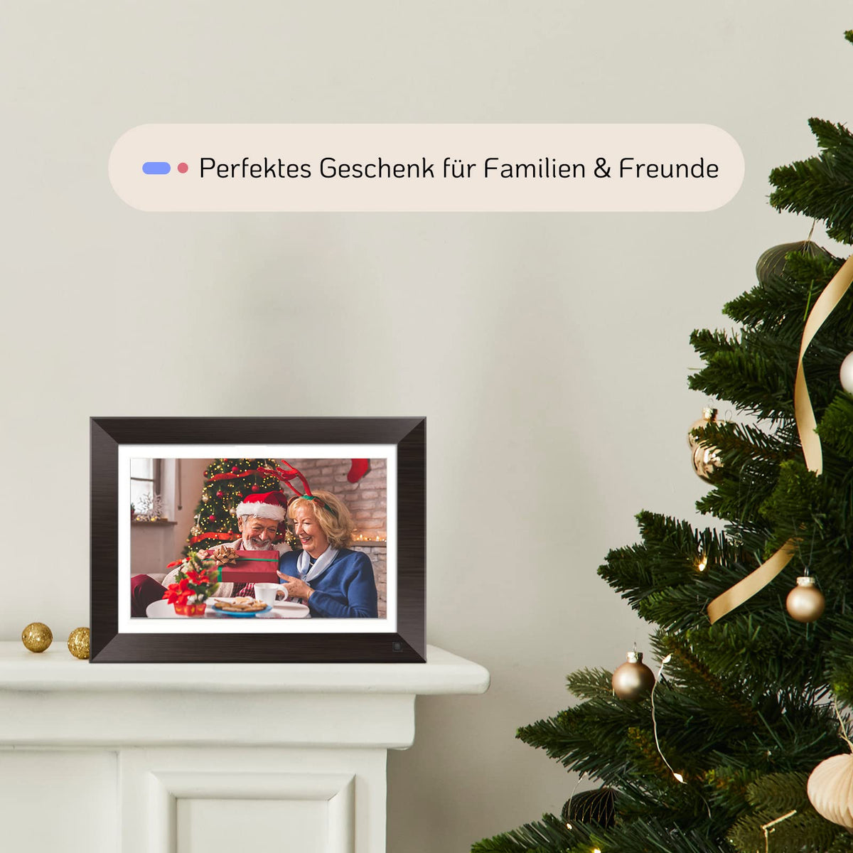 NexFoto 11 Inch Smart 32GB Digital Picture Frame 1080P, Wi-Fi Photo Frame with IPS Touch Screen, Motion Sensor, Easy Setup to Share Photos or Videos via App Email Instantly, Gift for Grandparents