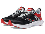 Saucony Axon 3 Sneaker, Infrared/Black, 6 US Unisex Big Kid