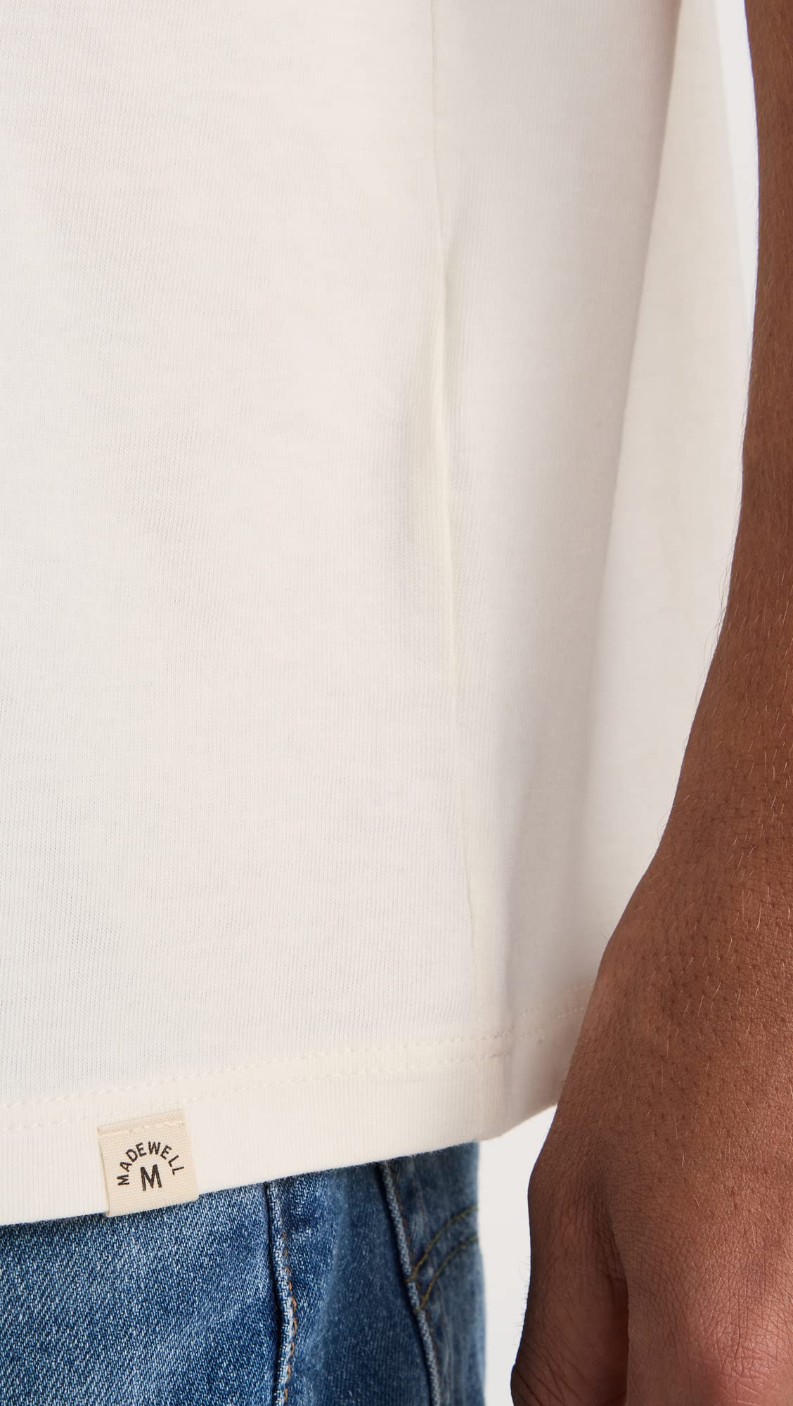 Madewell Men's Allday Tee, Lighthouse, White, Off White, XL