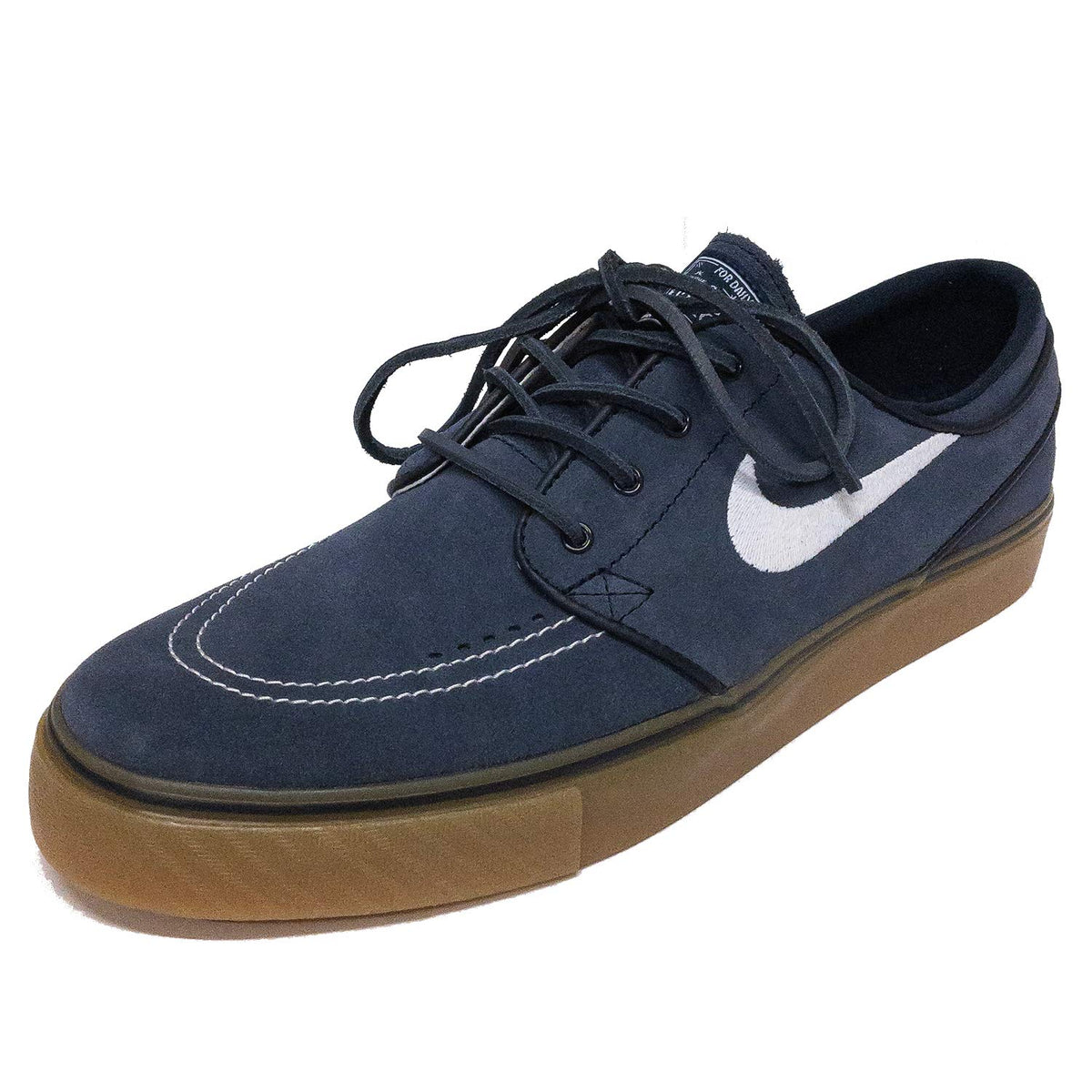 Nike Men's Zoom Stefan Janoski Skate Shoe (13 D(M) US, Obsidian/White-Gum/Light Brown)