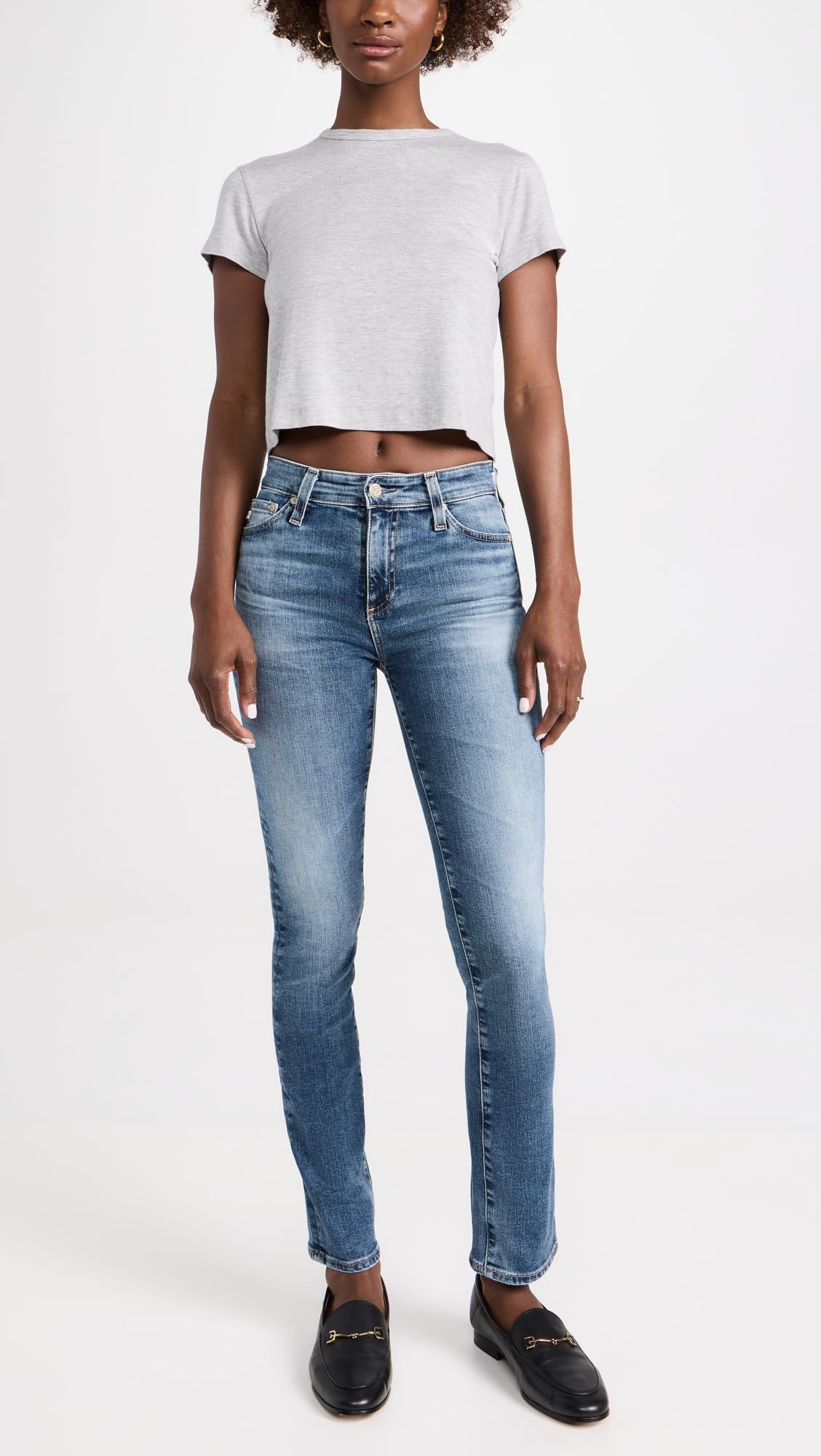 AG Adriano Goldschmied Women's Mari High Rise Slim Straight Jeans, 15 Years Shoreline, 29