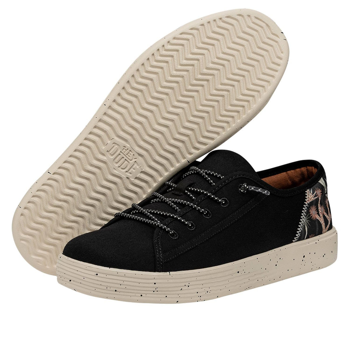 Hey Dude Cody Desert Black Size M7 | Men's Shoes | Men's Slip On Sneakers | Comfortable & Light-Weight