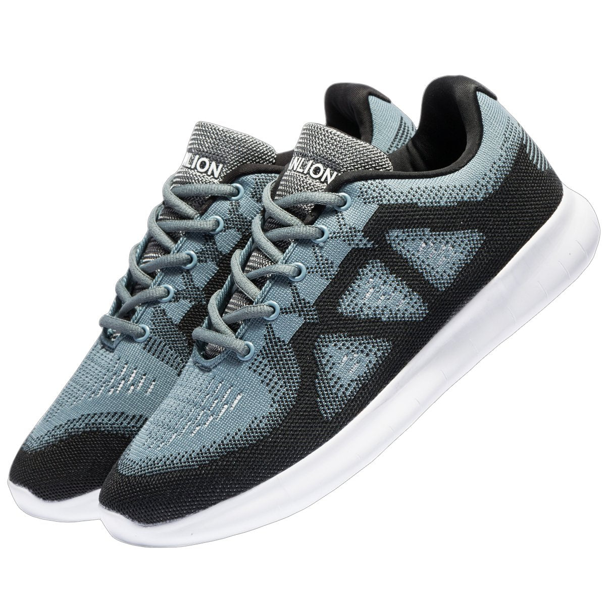 VANSKELIN Men Shoes Sneakers Mesh Lightweight Running Shoes Outdoor Breathable Athletic Casual Shoes (11 D(M) US, Grey/Black-063)