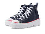 Converse CTAS Lugged Lift Hi (Big Kid) Obsidian 5 Big Kid M