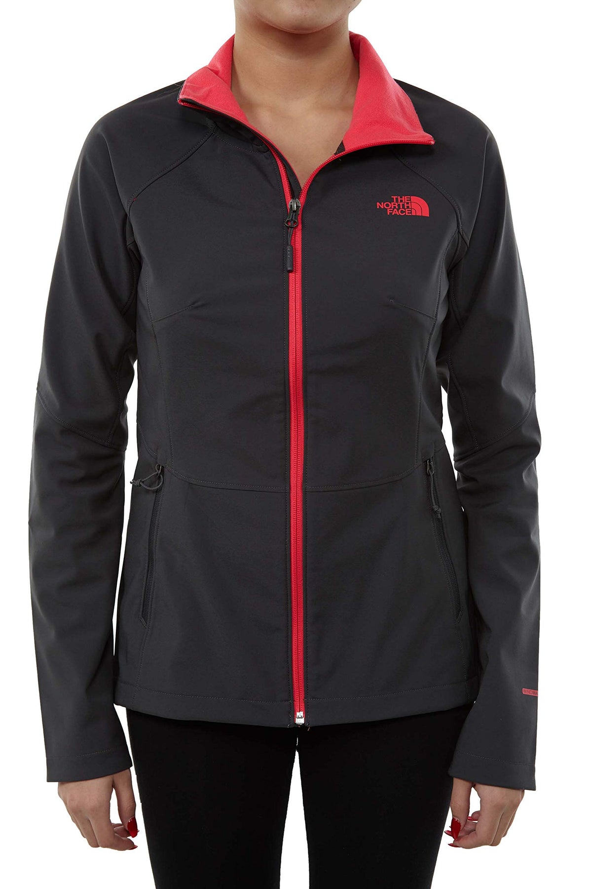 The North Face Women's Apex Piedra Softshell - Asphalt Grey & Asphalt Grey & Atomic Pink - M