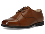 Florsheim Reveal Cap Toe Jr Boys' Toddler-Youth Oxford, 6.5 M US Big Kid, Cognac