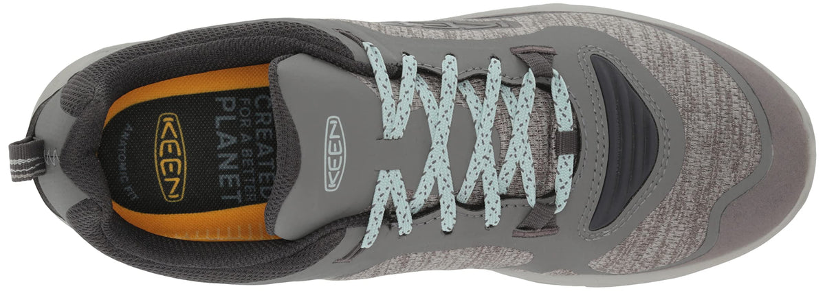 KEEN Women's Terradora Flex Low Height Waterproof Hiking Shoes, 9 US 9.5 Steel Grey/Cloud Blue