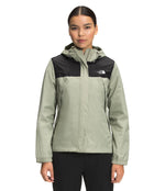 THE NORTH FACE Women's Waterproof Antora Jacket (Standard and Plus Size), TNF Black/Tea Green, 1X