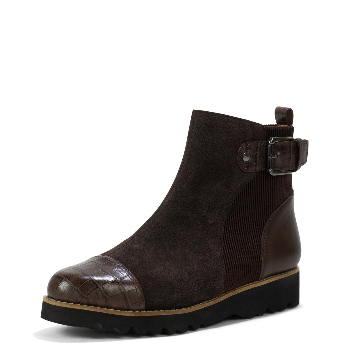 Donald Pliner Women's Cally Calf Suede Fashion Boot, Dark Brown, 10