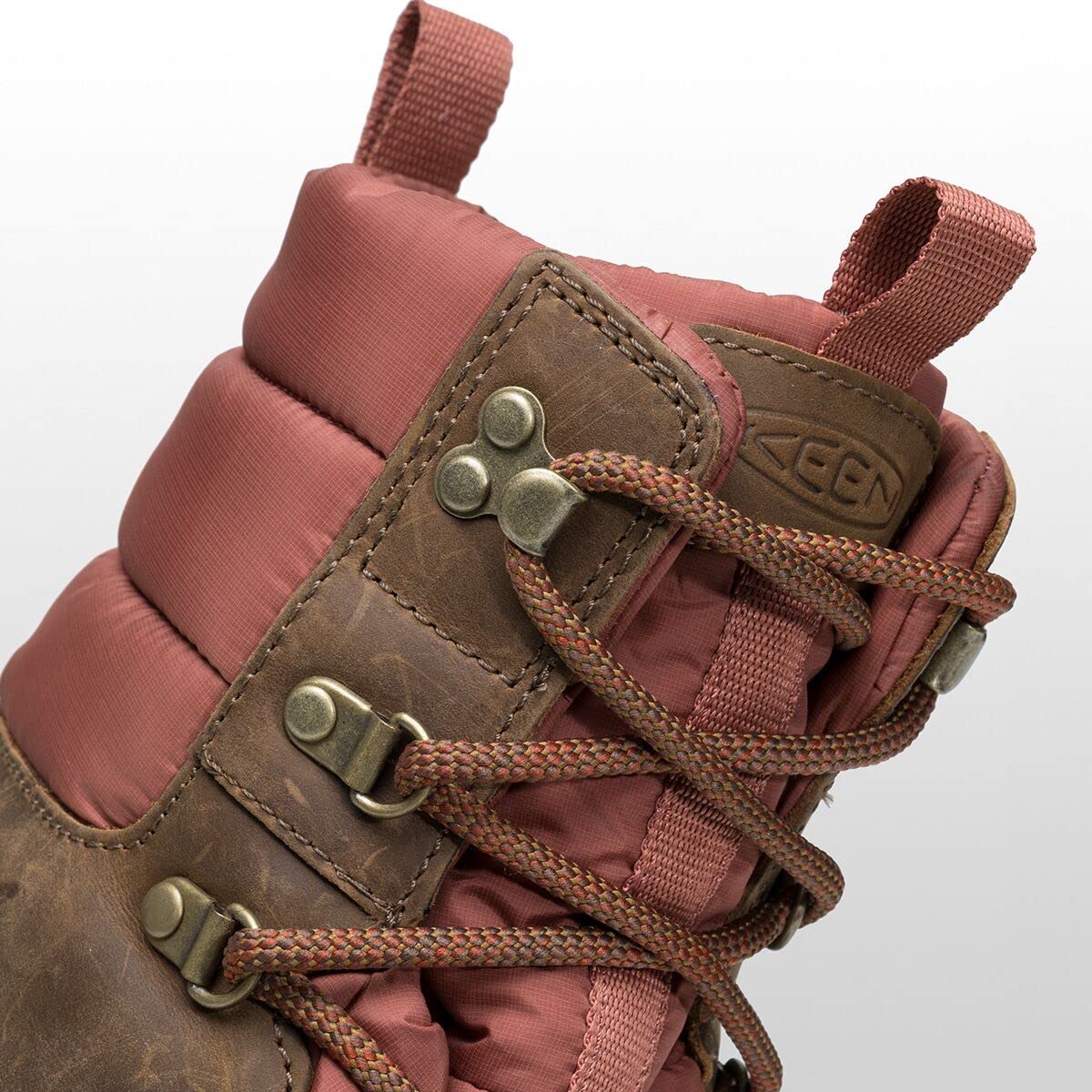 KEEN Women's Greta Waterproof Snow Boot, Toasted Coconut/Redwood, 7 D (Medium) US