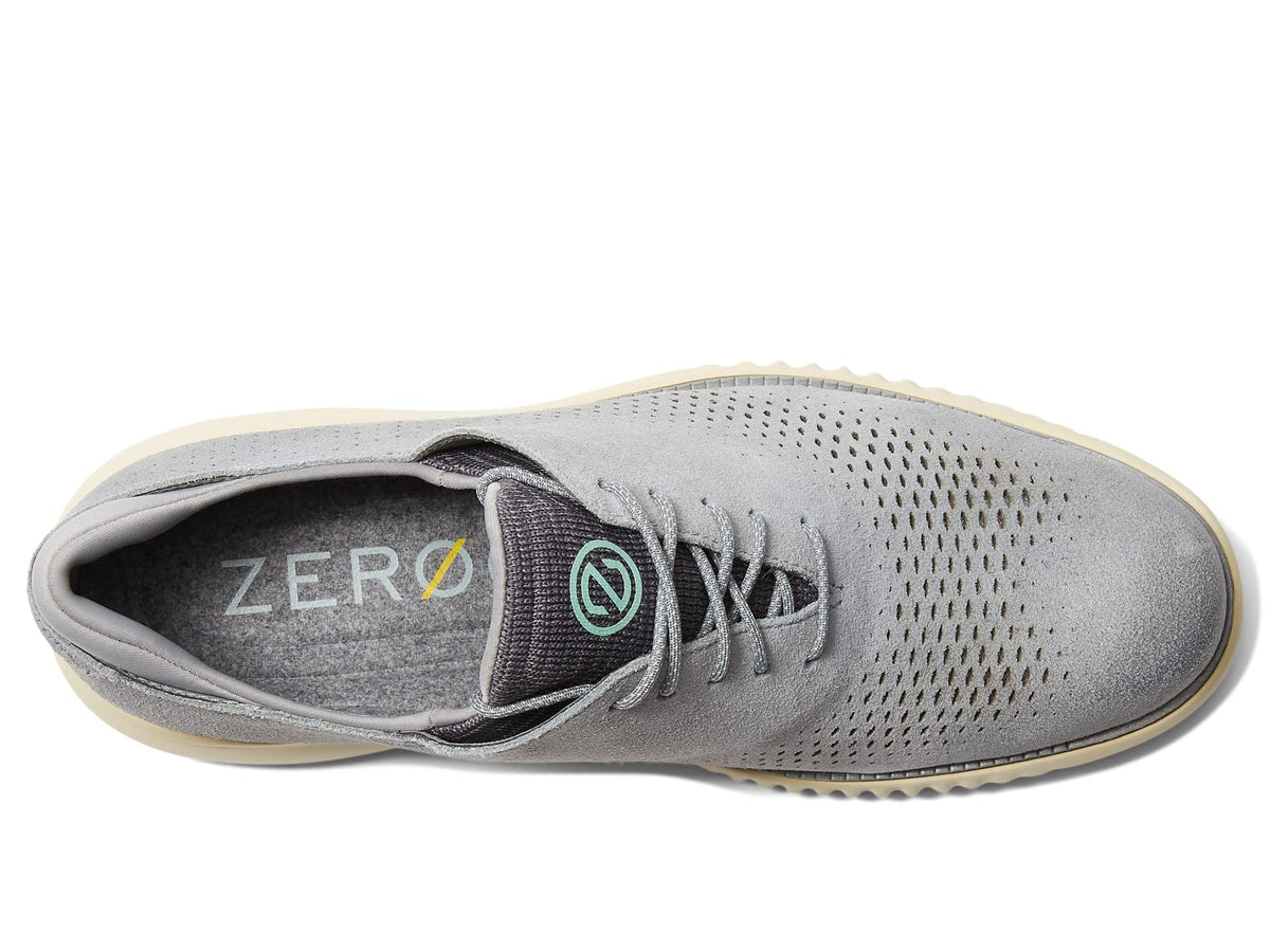 Cole Haan 2.Zerogrand Laser Wing Tip Oxford Lined Monument/Alabaster Gleam 11.5 W - Wide