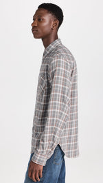 rag & bone Men's Fit 2 Yokohama Plaid Shirt, Stnpld, M