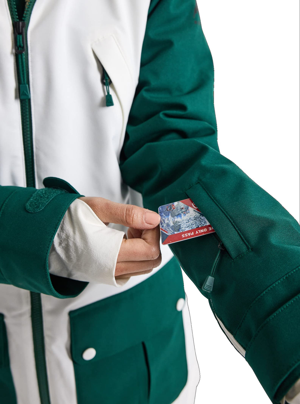 Burton Women's Standard Prowess Jacket, Botanical Garden/Stout White, Medium