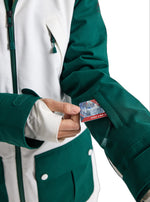 Burton Women's Standard Prowess Jacket, Botanical Garden/Stout White, Medium