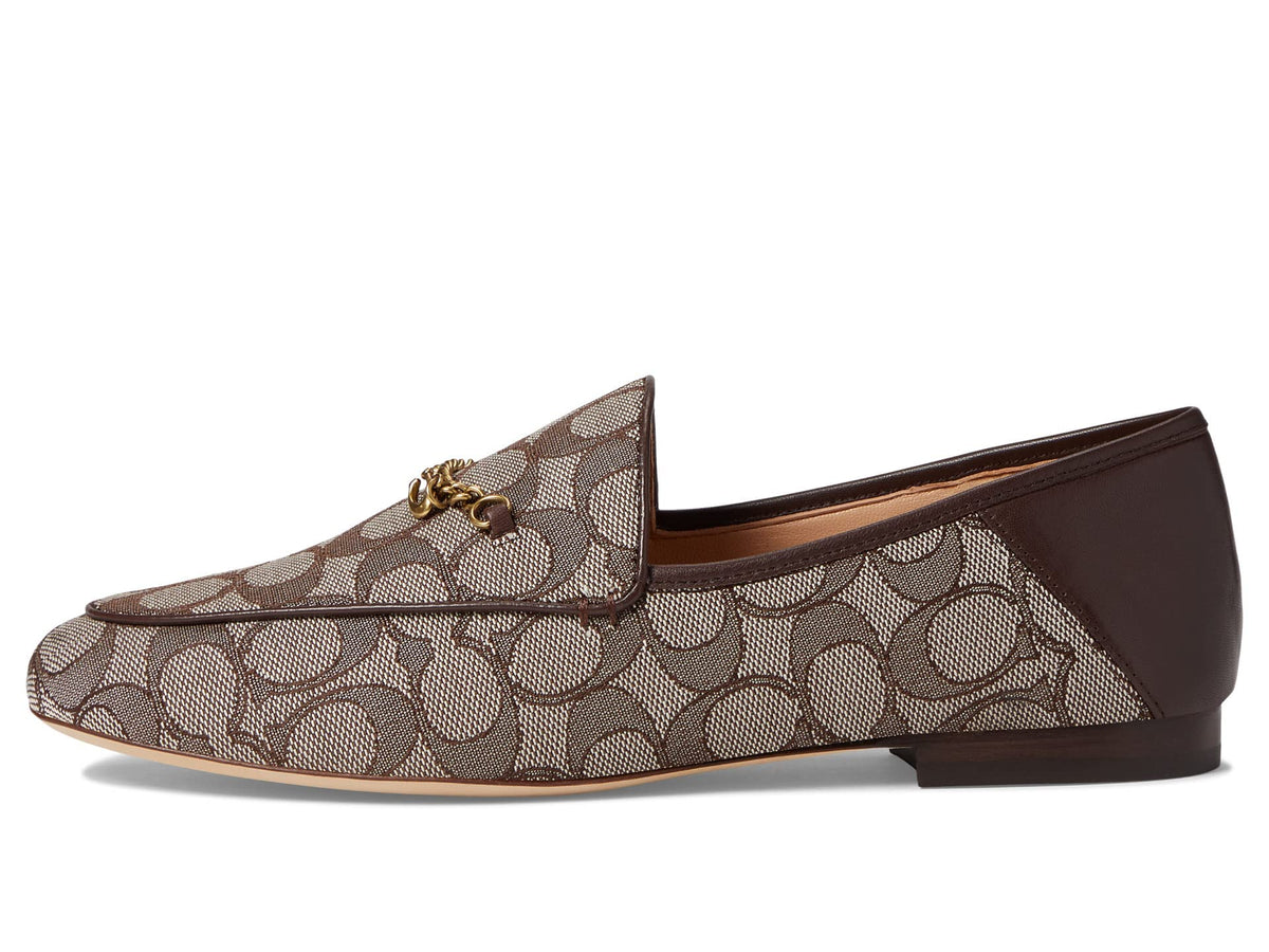 Coach Hanna Signature Jacquard Loafer Oak/Maple 8 B (M)