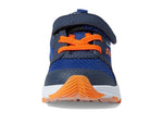 Saucony Wind FST Jr Sneaker, Navy/Orange, 8 US Unisex Little Kid