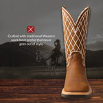 Twisted X Women's Distressed Western Work Boot Soft Toe - Wxb0002, Brown, 9 UK