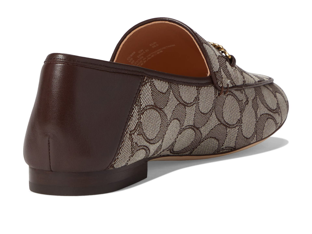 Coach Hanna Signature Jacquard Loafer Oak/Maple 8 B (M)
