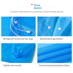 NW 3 Pieces Packable Eva Raincoat for Men and Women,Multifunctional Portable Reusable Waterproof with Hood Long Rain Poncho Gray, Large