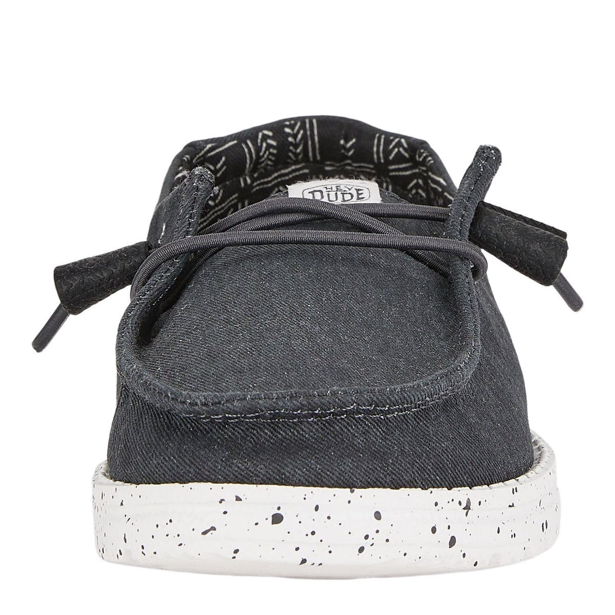 HEYDUDE Girl's Wendy Canvas Black Size 10 | Toddler's Shoes | Toddler Slip-on Loafers | Comfortable & Light-Weight