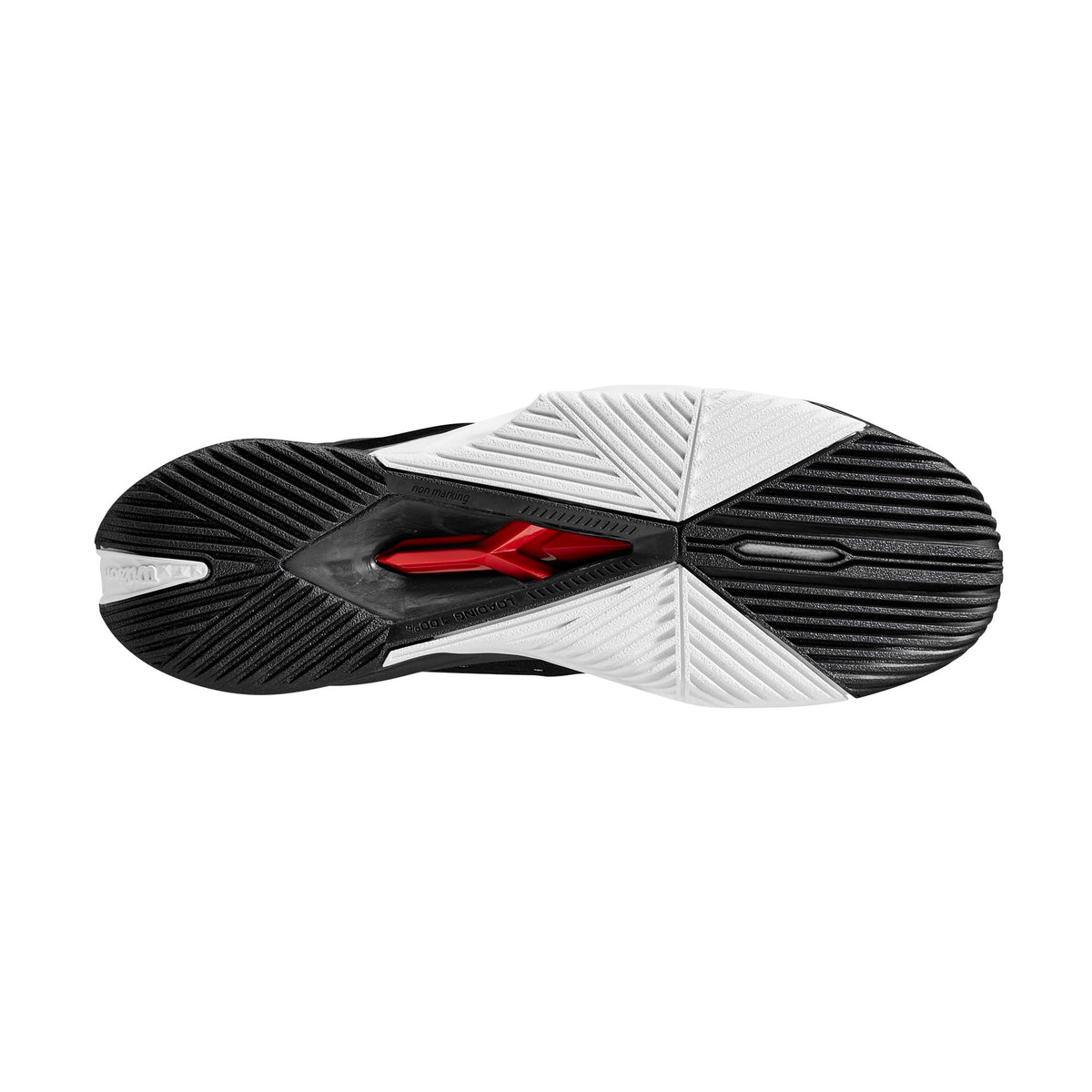 WILSON Rush Pro Tour Mid Men's Tennis Shoe - Black/White, Size 10.5 US