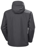 HELLY HANSEN Men's Seven J Waterproof Windproof Breathable Rain Jacket, 964 Charcoal, Small
