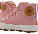 Converse Chuck Taylor All Star Berkshire Boot HI Rust Pink/Pale Putty Leather 2½ US Little Kid