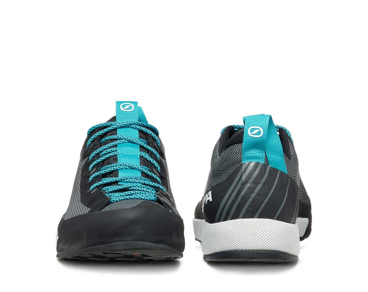 SCARPA Men's Gecko LT Outdoor Shoes for Hiking and Walking - Anthracite/Azure - 11.5 Women/10.5 Men