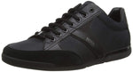 BOSS Men's Saturn_Lowp_mx Low-Top Sneakers, Black, 6