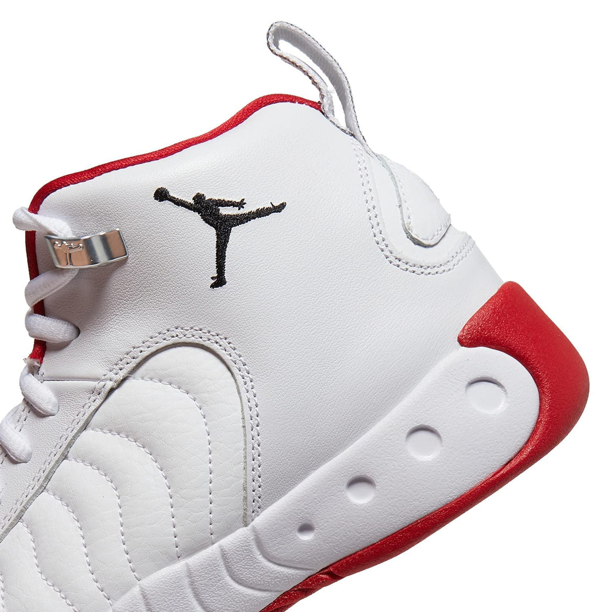 Jordan Boy's Jumpman Pro (Big Kid) White/Black/True Red/Metallic Silver 5 Big Kid M