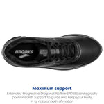 Brooks Men's Addiction Walker 2 Walking Shoe 14 Narrow Black/Black