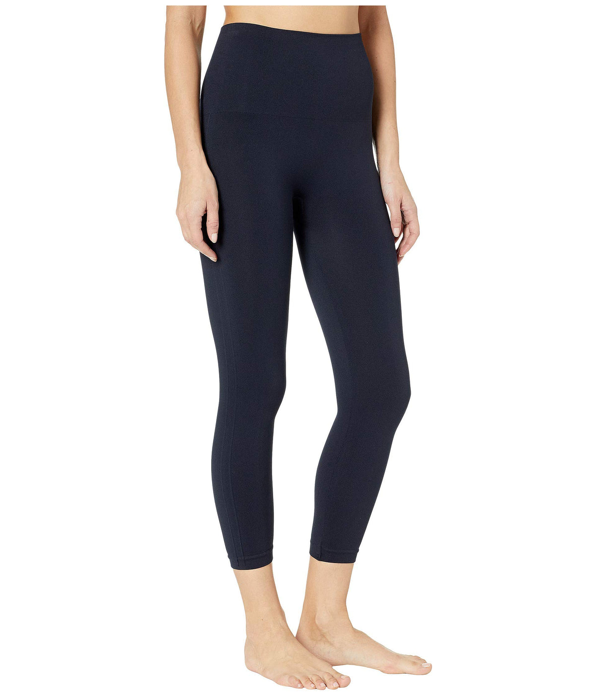 SPANX Seamless Cropped Leggings for Women Tummy Control Port Navy XL - Regular 20