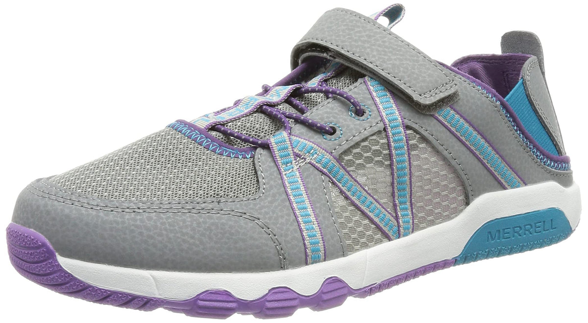 Merrell Hydro Free Roam Sport Sandal, Grey/Purple, 6 US Unisex Big Kid
