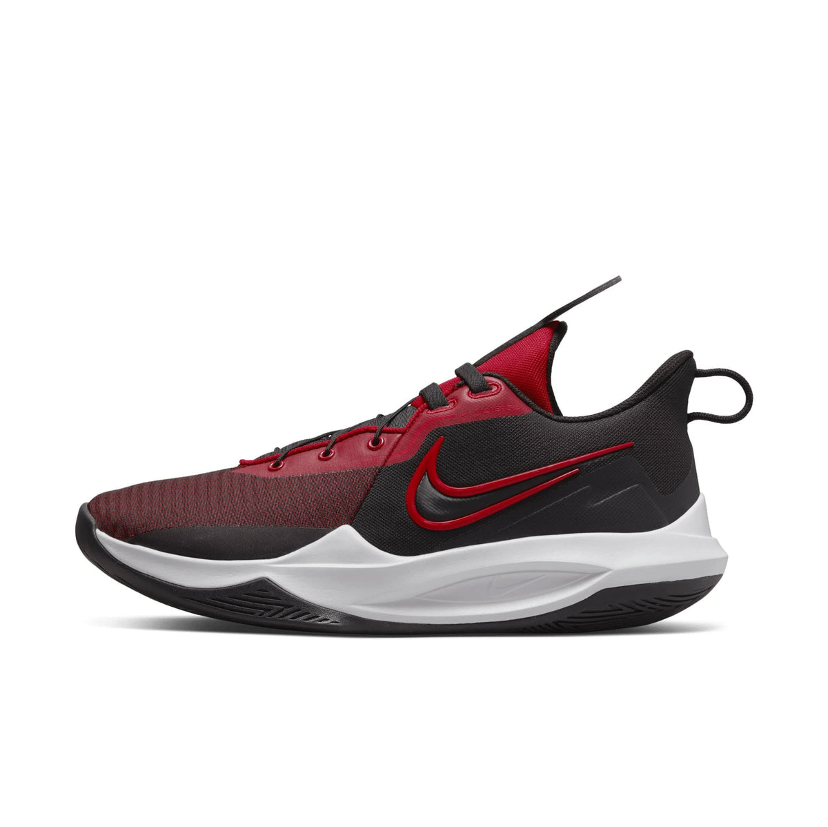 Nike Men's Precision VI Flyease Black/University Red-Gym Red (DJ7552 002) - 7.5