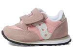 Saucony Girl's Original Jazz Hook & Loop (Toddler/Little Kid) Grey/Blush/Cream 9.5 Toddler M