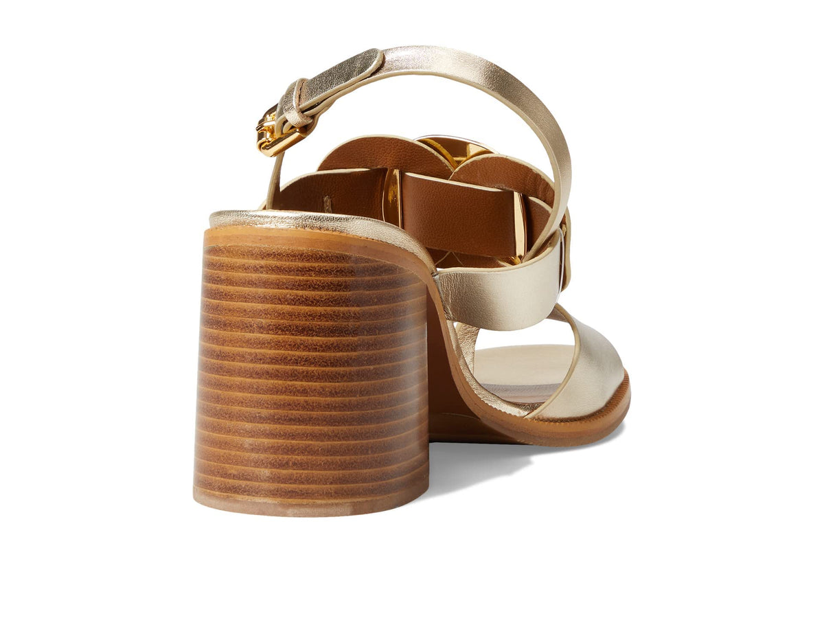 See by Chloe Chany City Sandal Light Gold EU 35.5 (US Women's 5.5) M