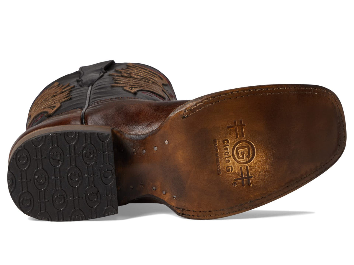 Corral Boots J8009 (Little Kid/Big Kid) Brown 5.5 Big Kid M