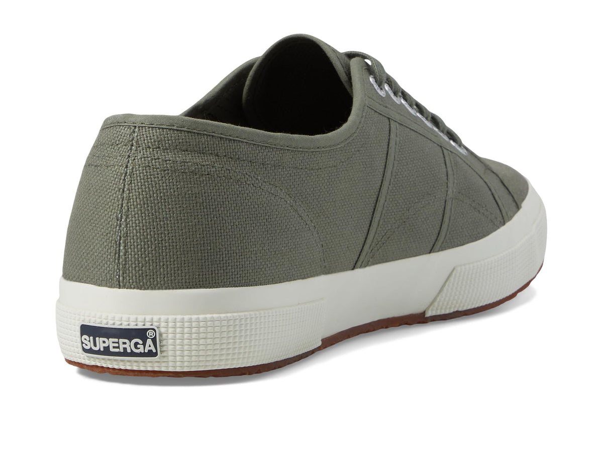 Superga 2750 COTU Classic Sneaker - Unisex Sneakers - Soft Textile Lining - Cushioned Footbed - Metal Eyelets Grey Greenish/Full Avorio EU 44 (US Men's 10.5) Medium