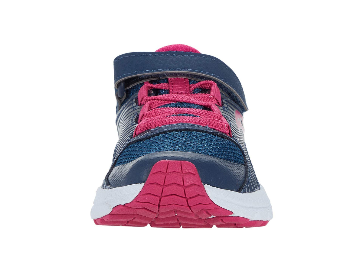 Saucony Kids Velocer Unisex Alternative Closure Running ShoesNavy/Pink 11 Little Kid M