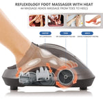 FIT KING Foot Massager Machine with Remote Deep Kneading and Shiatsu Foot Massage with Heat for Plantar Fasciitis and Tired Muscles FT-001FR