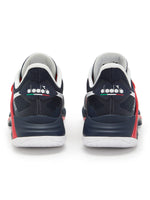 Diadora Men's B.Icon 2 All Ground Tennis Shoe (Blue Corsair/White/Fiery Red, 10.5)