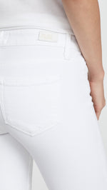 PAIGE Women's Skyline Ankle Skinny Jeans, Crisp White, 28