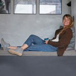 Glerups Wool Boot Leather Outsole 10.5 Women/9 Men Grey