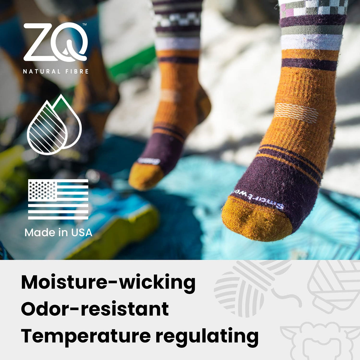 Smartwool Performance Snow Full Cushion Knee-High Socks – Breathable, Performance Fit Merino Wool Sock for Snowboarding, Snowsports and Skiing – VANS Classic Checker – L, Charcoal