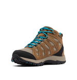 Columbia Women's Redmond III Mid Waterproof Walking Shoe Hiking, Khaki II/Sea Level, 11 Wide