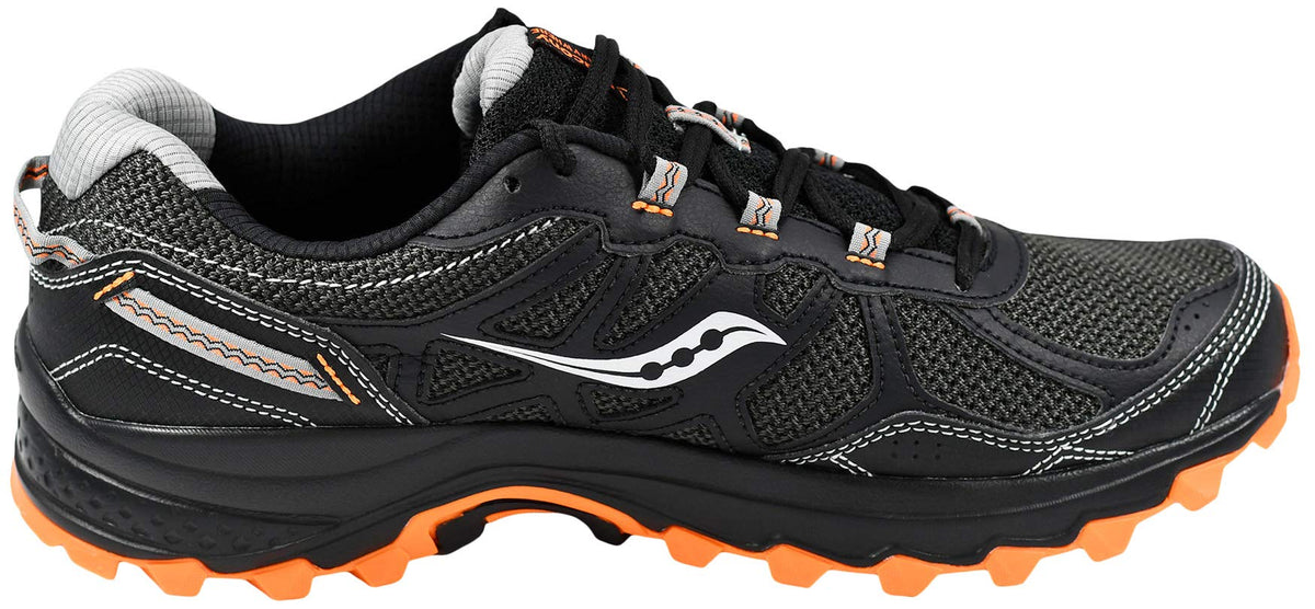 Saucony Men's Excursion Tr11 Black/Grey/Orange Running Shoe 10.5 M US