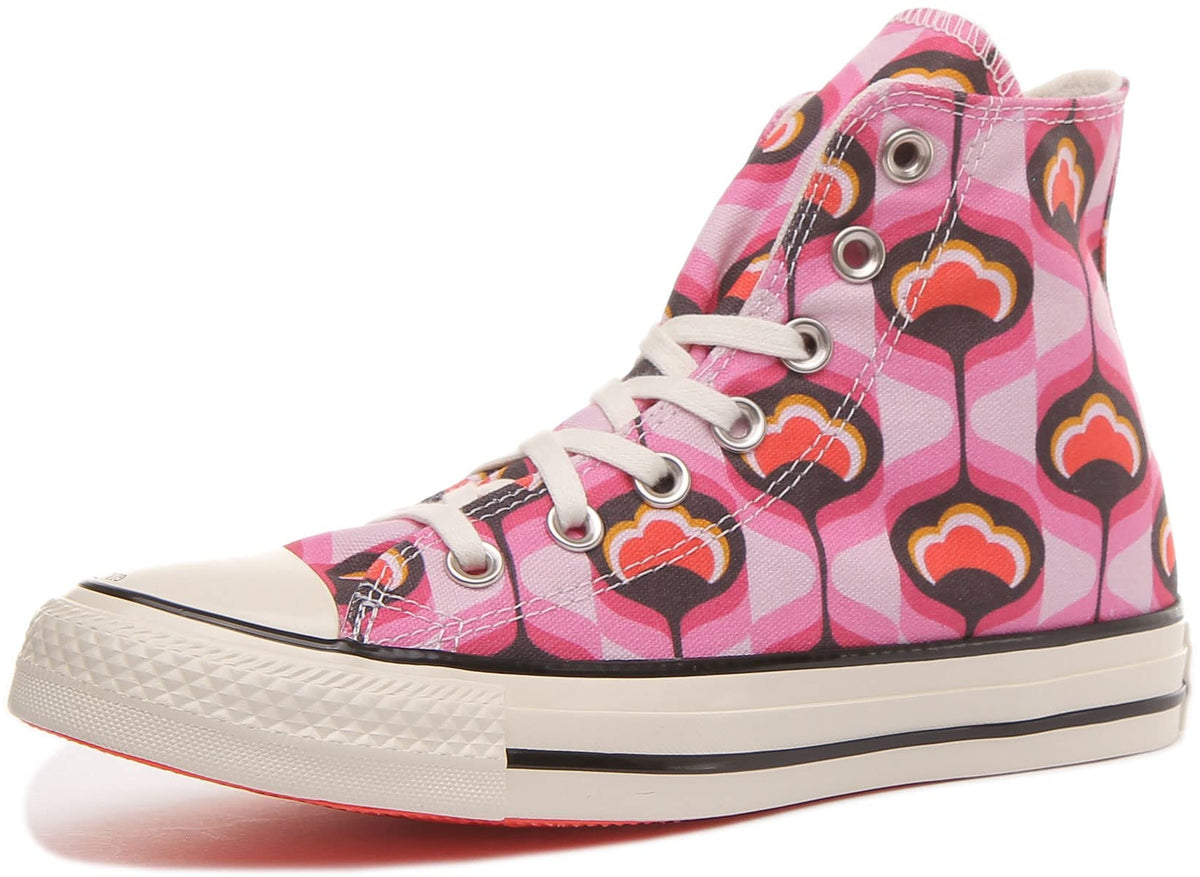 Converse Women's Lift Canvas High Top Platform Sneakers, Leopard Print, 9 US