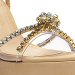 SCHUTZ Jayda Platform Light Nude/Transparente 7 M